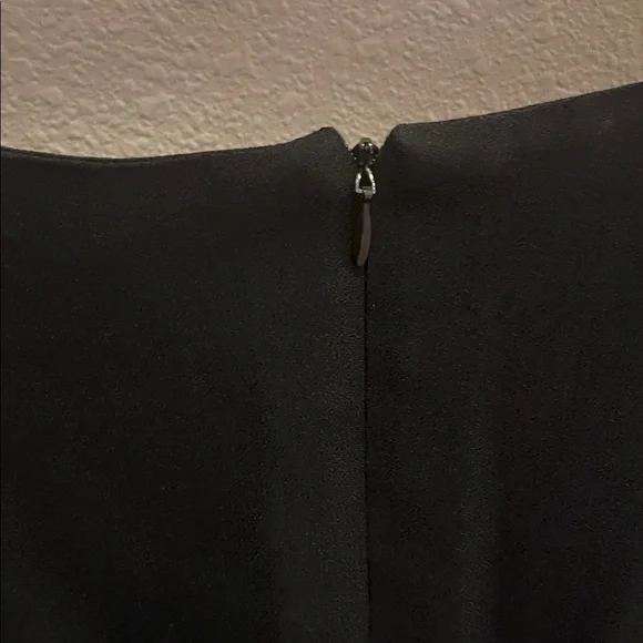 Cynthia Rowley Elegant Black Dress with White Embroidery - Picture 9 of 12